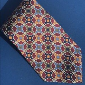 Gian Franco Ferretti Silk Geometric Tie